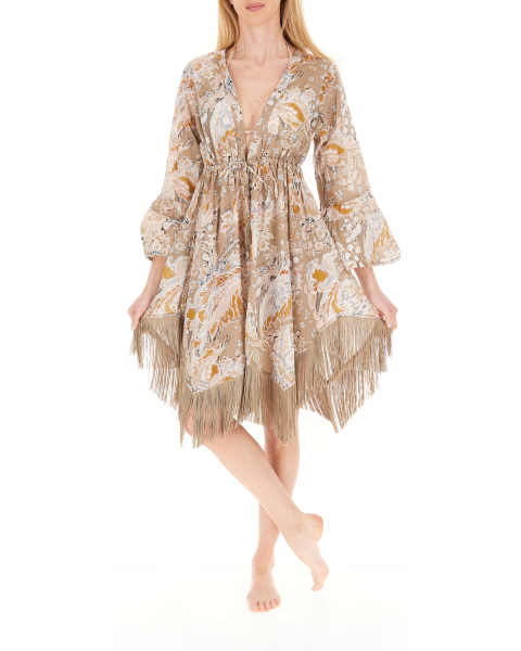 Copricostume con frange