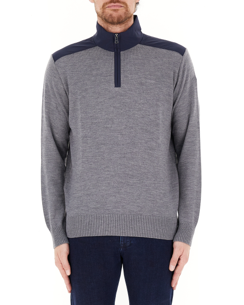 Maglione mezza zip