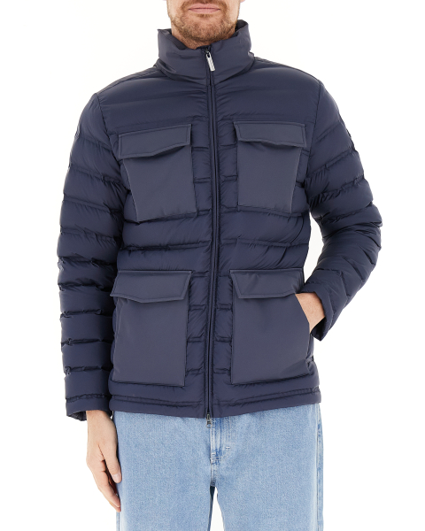 Piumino con tasche