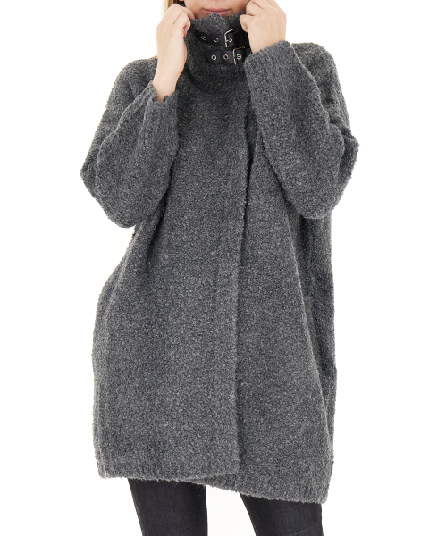 Maxi cardigan bouclé