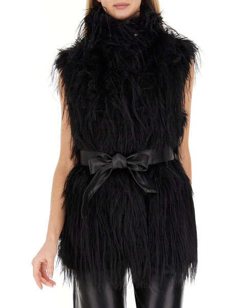 Gilet finta pelliccia
