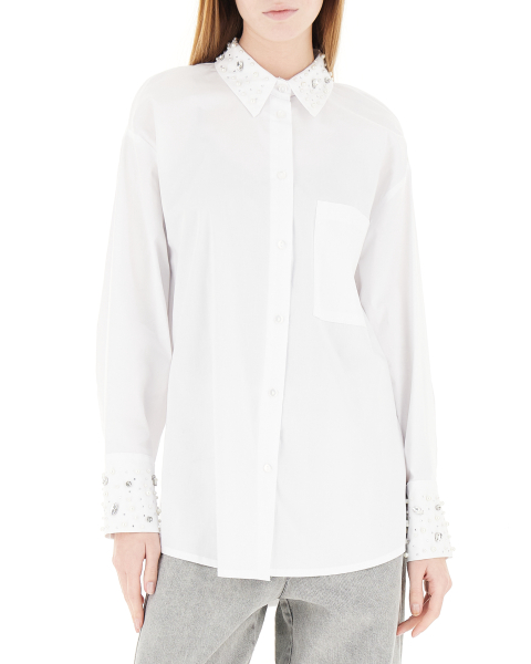Camicia con strass