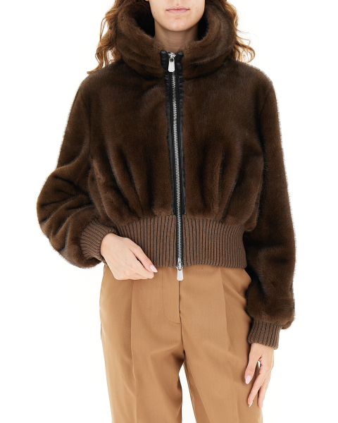 Bomber finta pelliccia