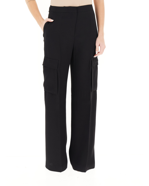 Pantalone cargo viscosa