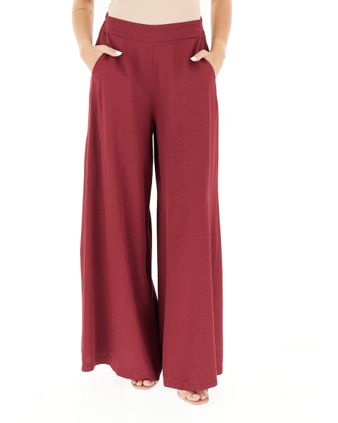 Pantalone viscosa lino