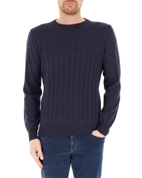 Maglione lavorato lana merino