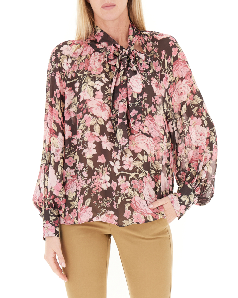 Blusa con fiocco
