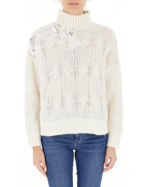 Maglione con applicazione