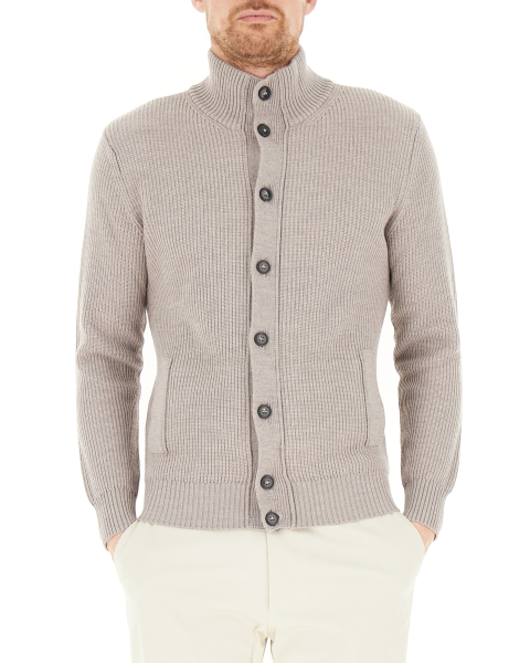 Cardigan lana merino extrafine