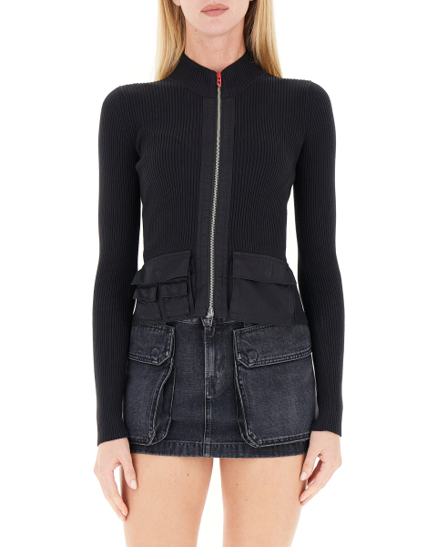 Cardigan a costine