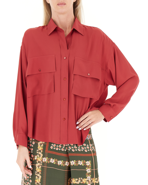 Camicia misto seta