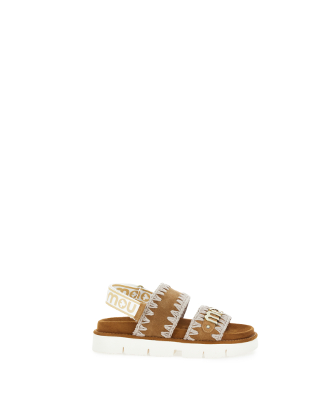 Sandali in pelle scamosciata