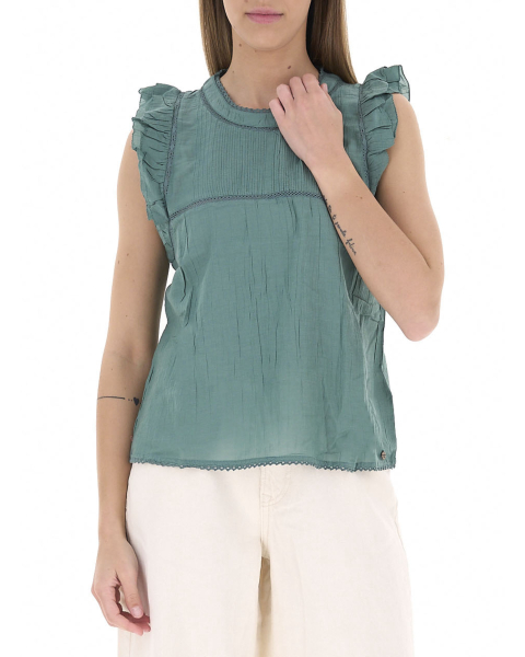 Blusa con volants