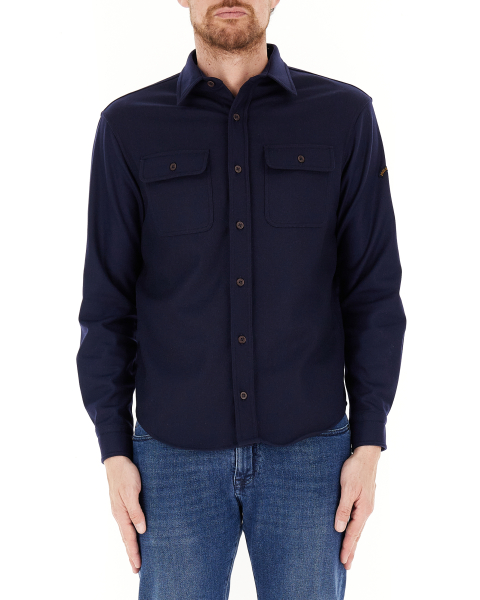 Camicia misto lana