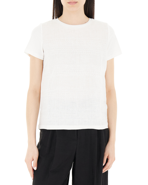 T-shirt con ricami