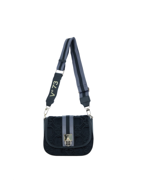 Borsa in velluto ricamato
