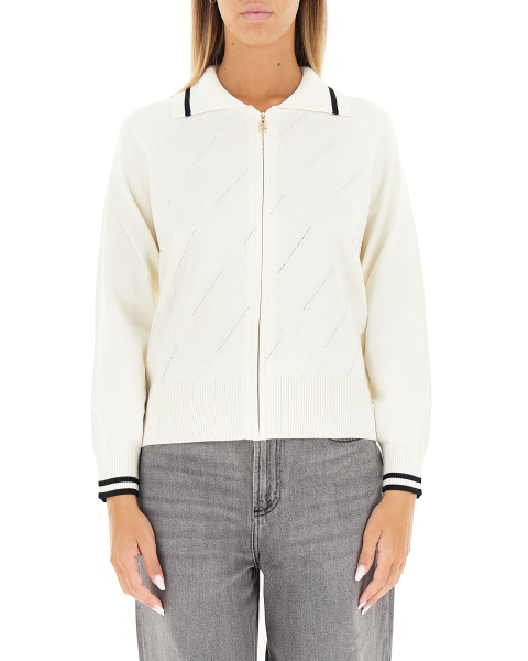 Cardigan con zip