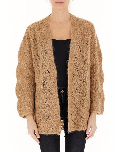 Cardigan misto alpaca