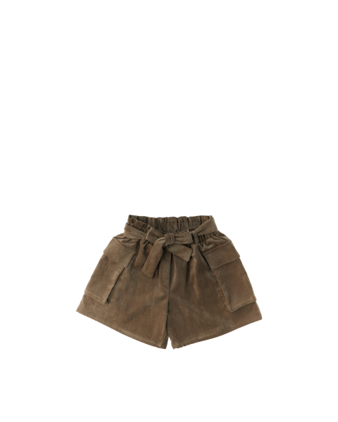 Shorts in velluto