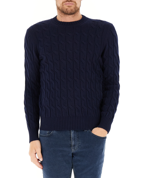 Maglione con trecce
