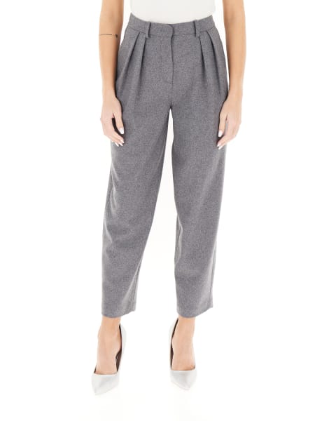 Pantalone pinces lana