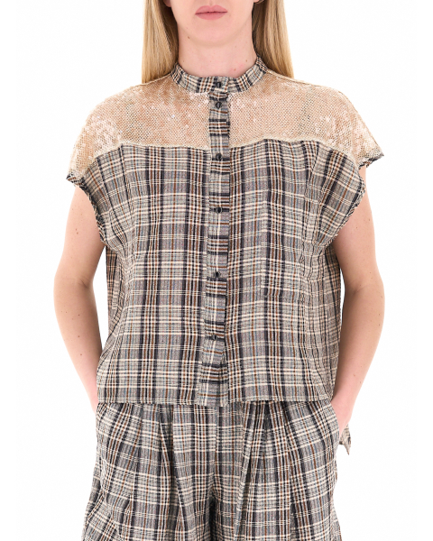 Camicia con paillettes