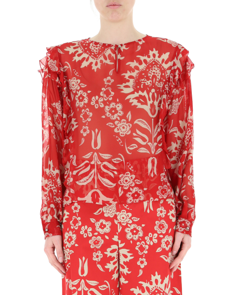 Blusa viscosa-seta