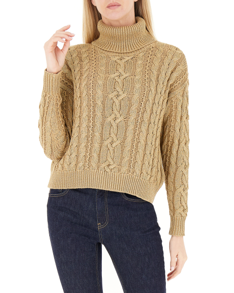 Maglione a trecce