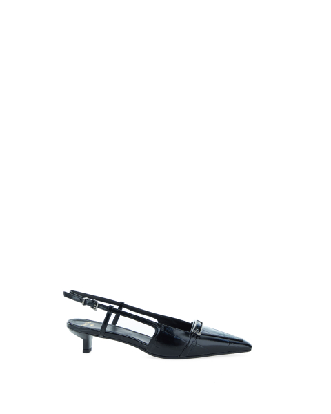 Slingback in pelle