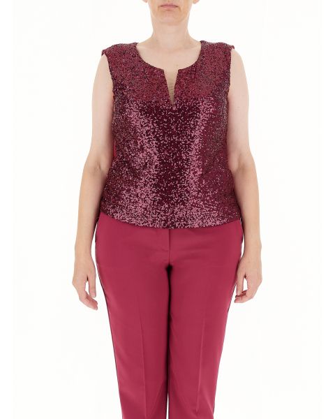 Top con paillettes