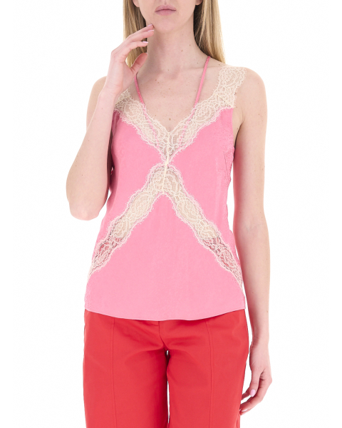 Top con pizzo