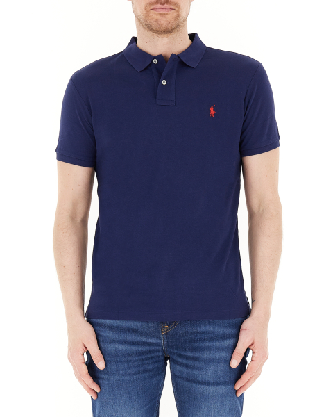 Polo slim cotone