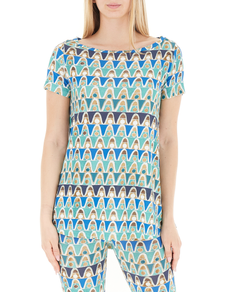 T-shirt in viscosa