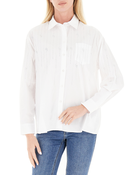 Camicia con strass