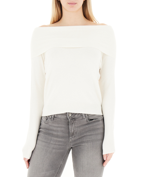 Maglia scollo bardot