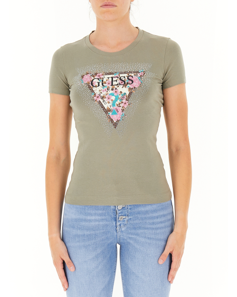 T-shirt con strass