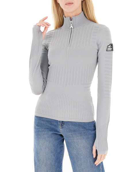 Felpa mezza zip