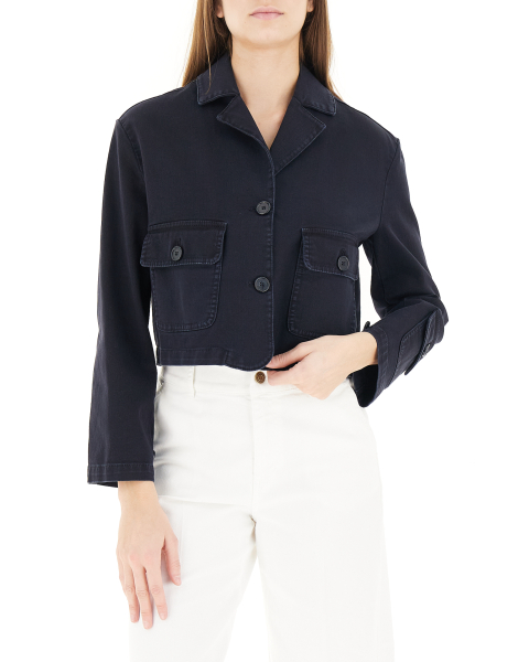 Giacca cropped cotone