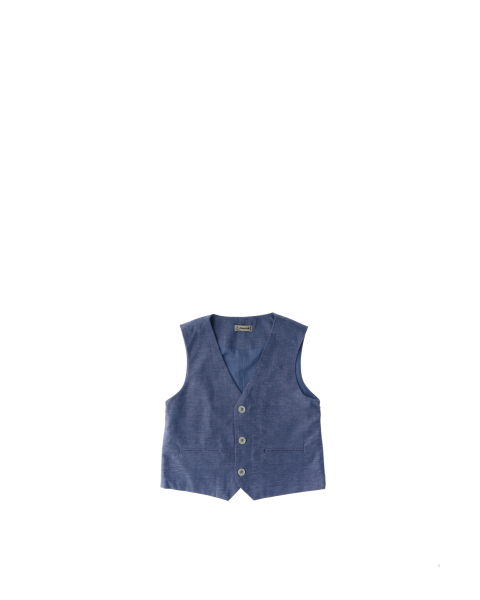 Gilet misto lino