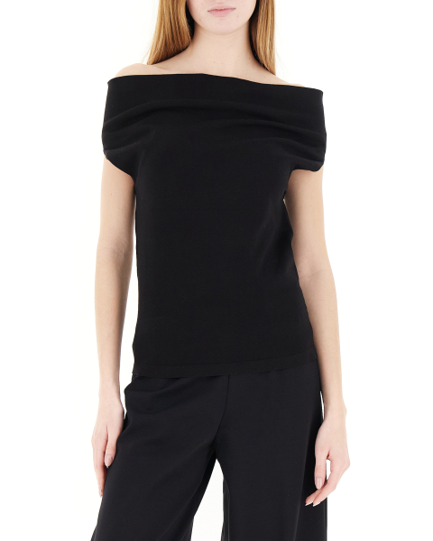 Maglia scollo bardot