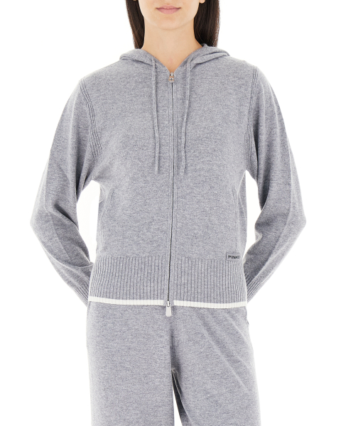 Maglia cappuccio lana cashmere
