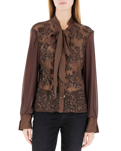 Camicia con paillettes
