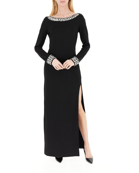 Abito lungo con spacco