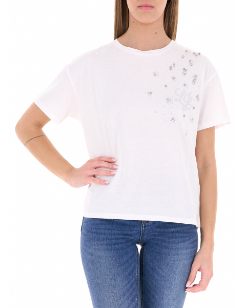 T-shirt con strass