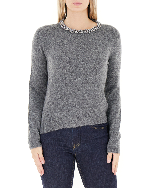 Maglione con strass