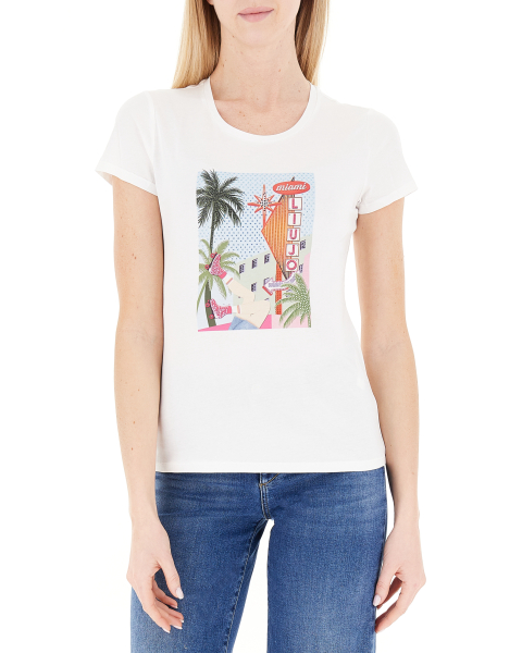 T-shirt con strass