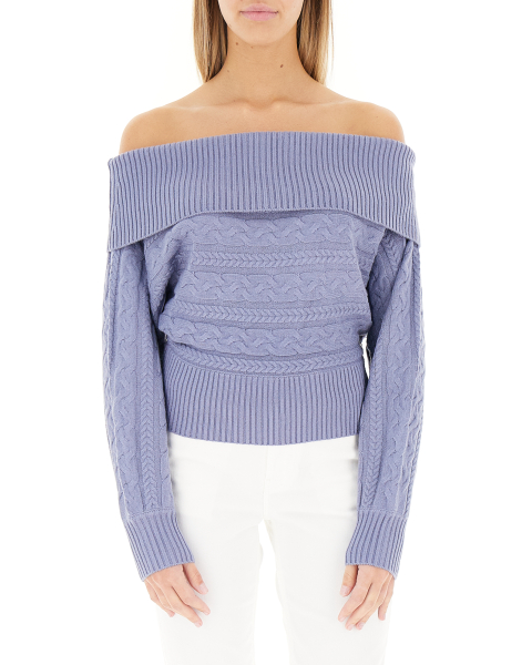 Maglione a trecce