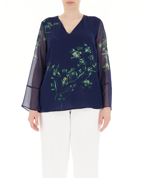 Blusa scollo a V
