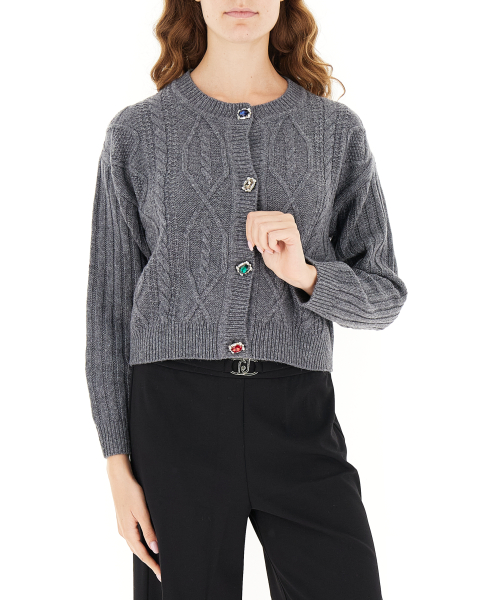 Cardigan misto lana