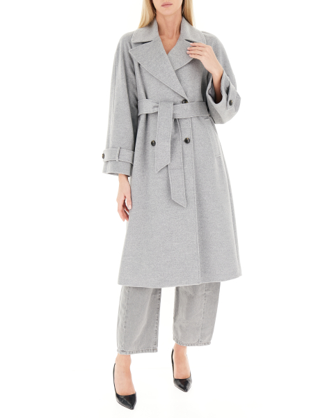 Cappotto con cintura